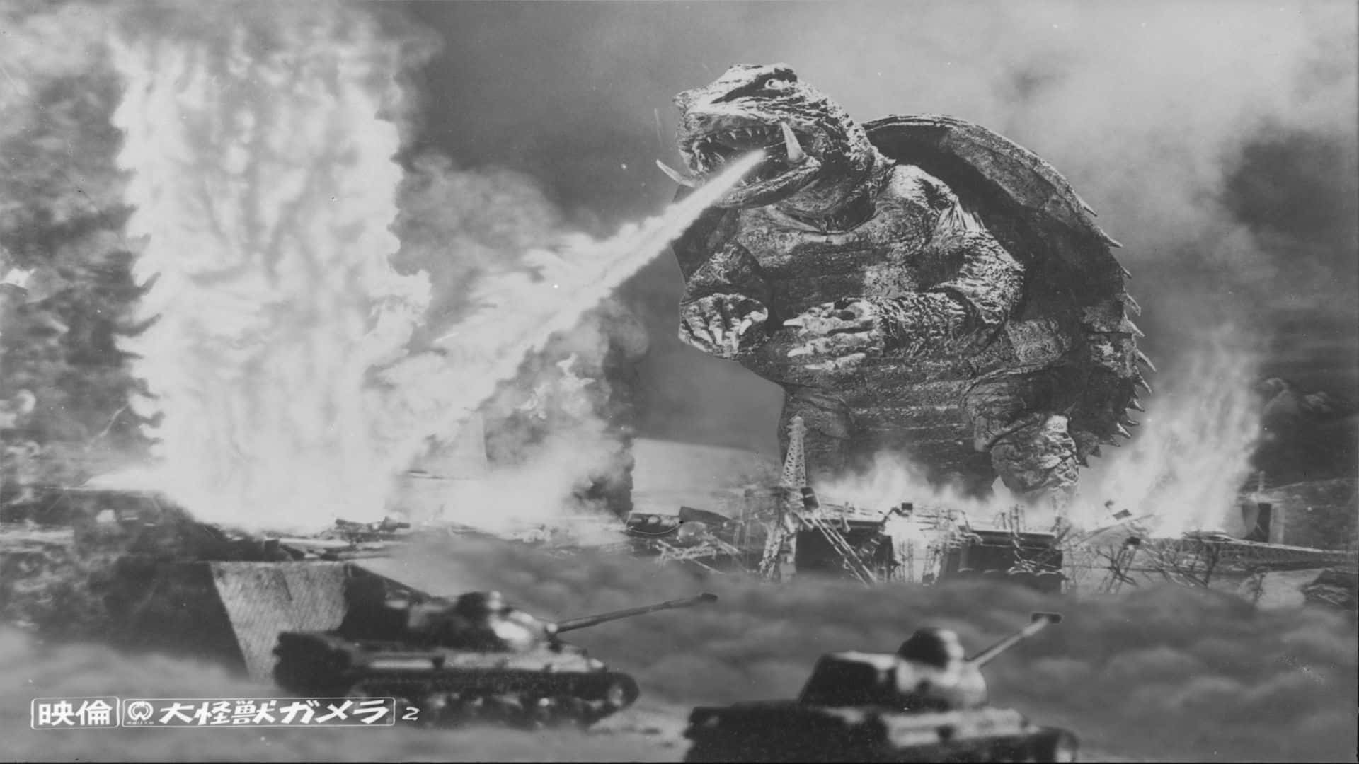 Gamera - The Guardian of the Universe protecting Earth against foes Wallpaper