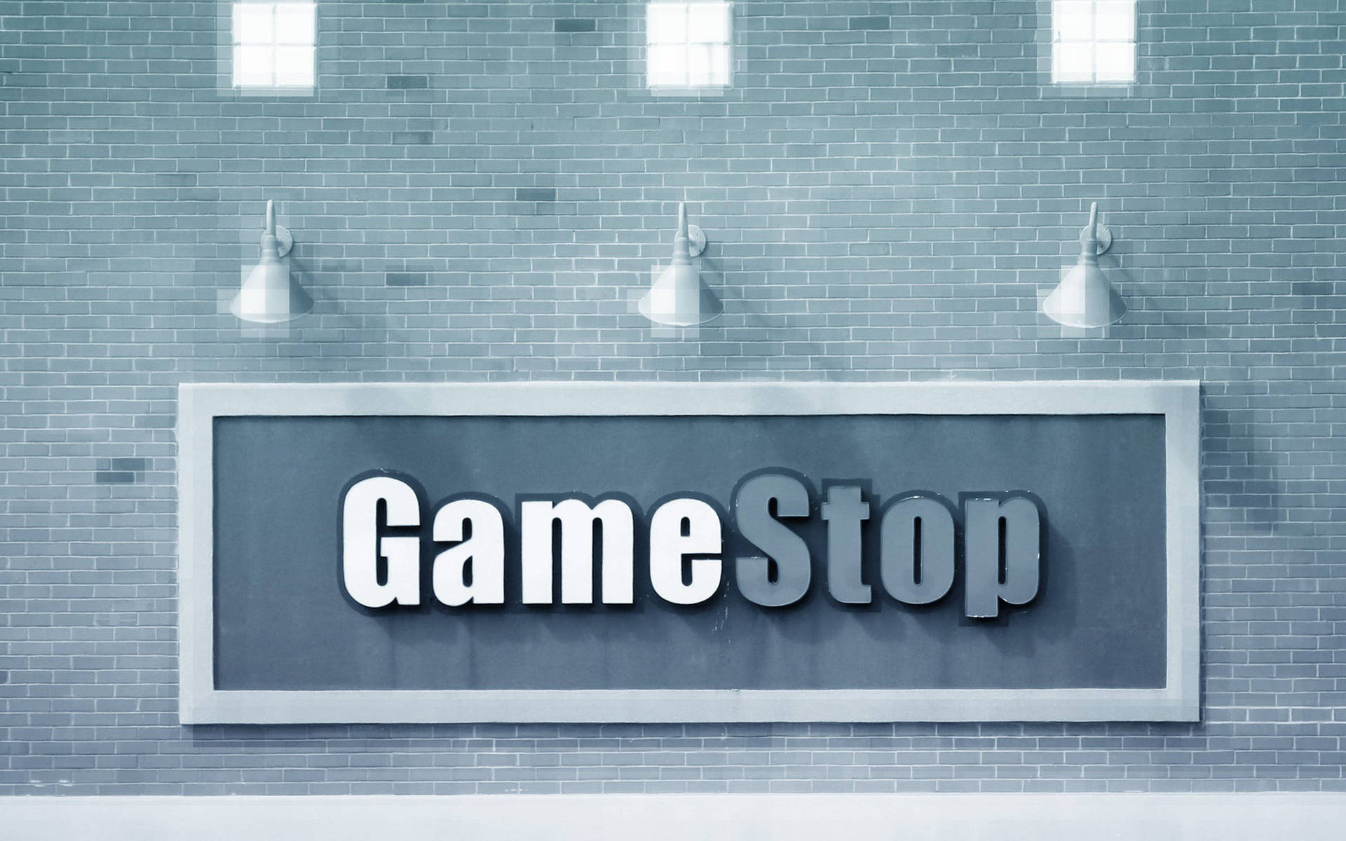 GameStop Gray Brick Wall Background