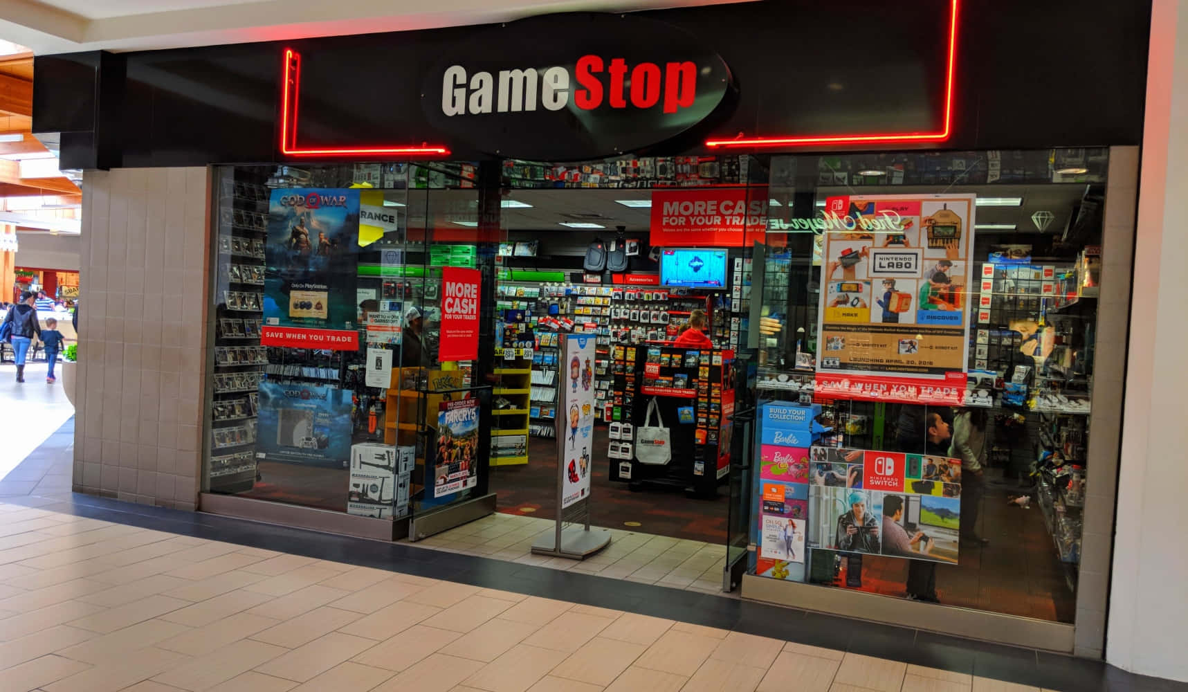 Game Stop - A Store With A Sign On The Front