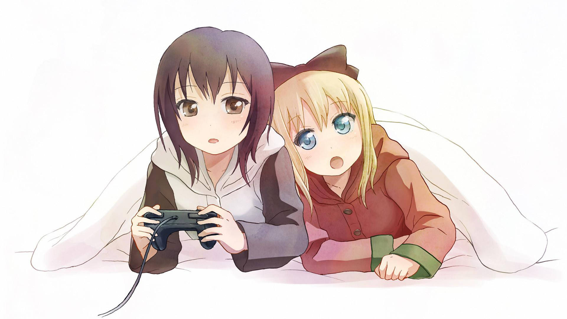 Gaming Anime Lesbians Background