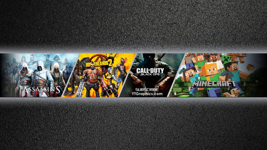 Gaming Banner Popular Video Games
