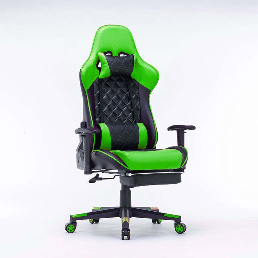 Experience ergonomic support while gaming with this stylish gaming chair Wallpaper