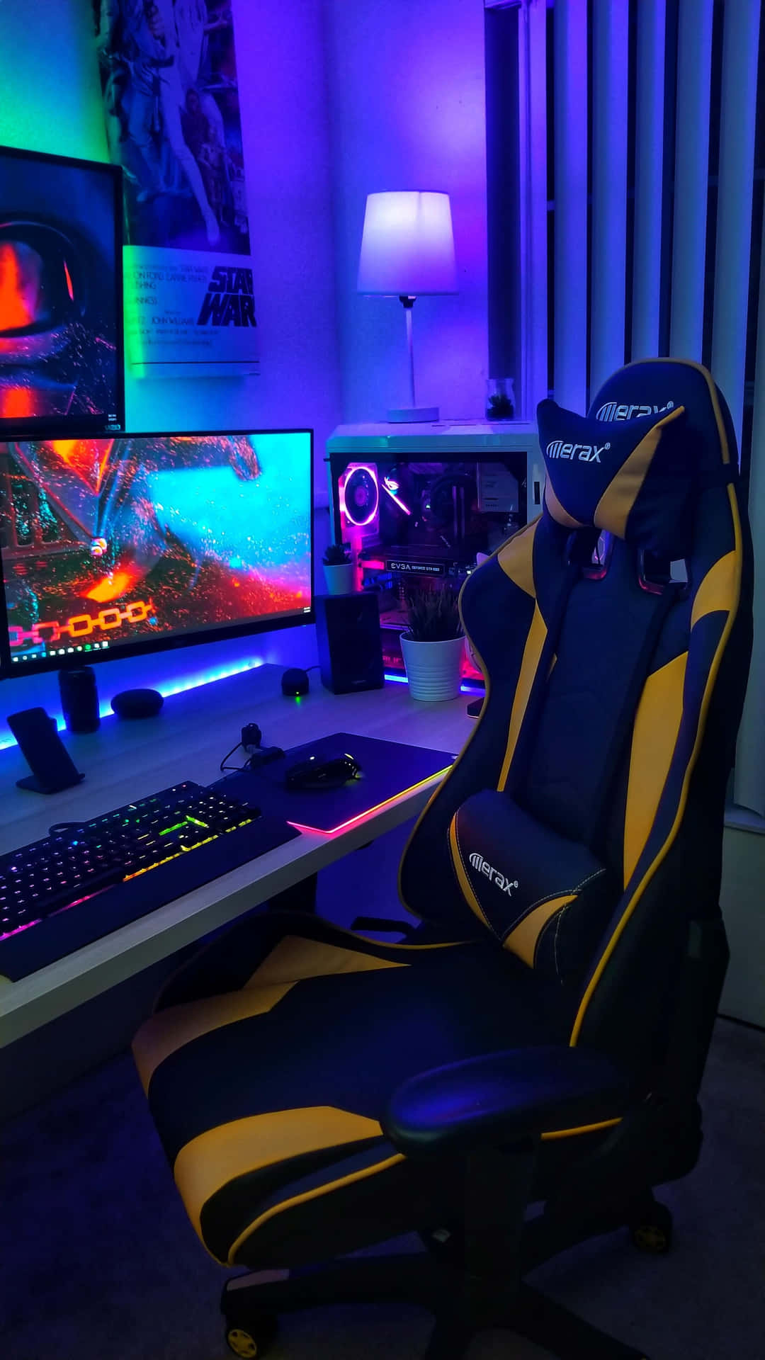 Experience Comfort and Optimized Performance with Gaming Chairs Wallpaper