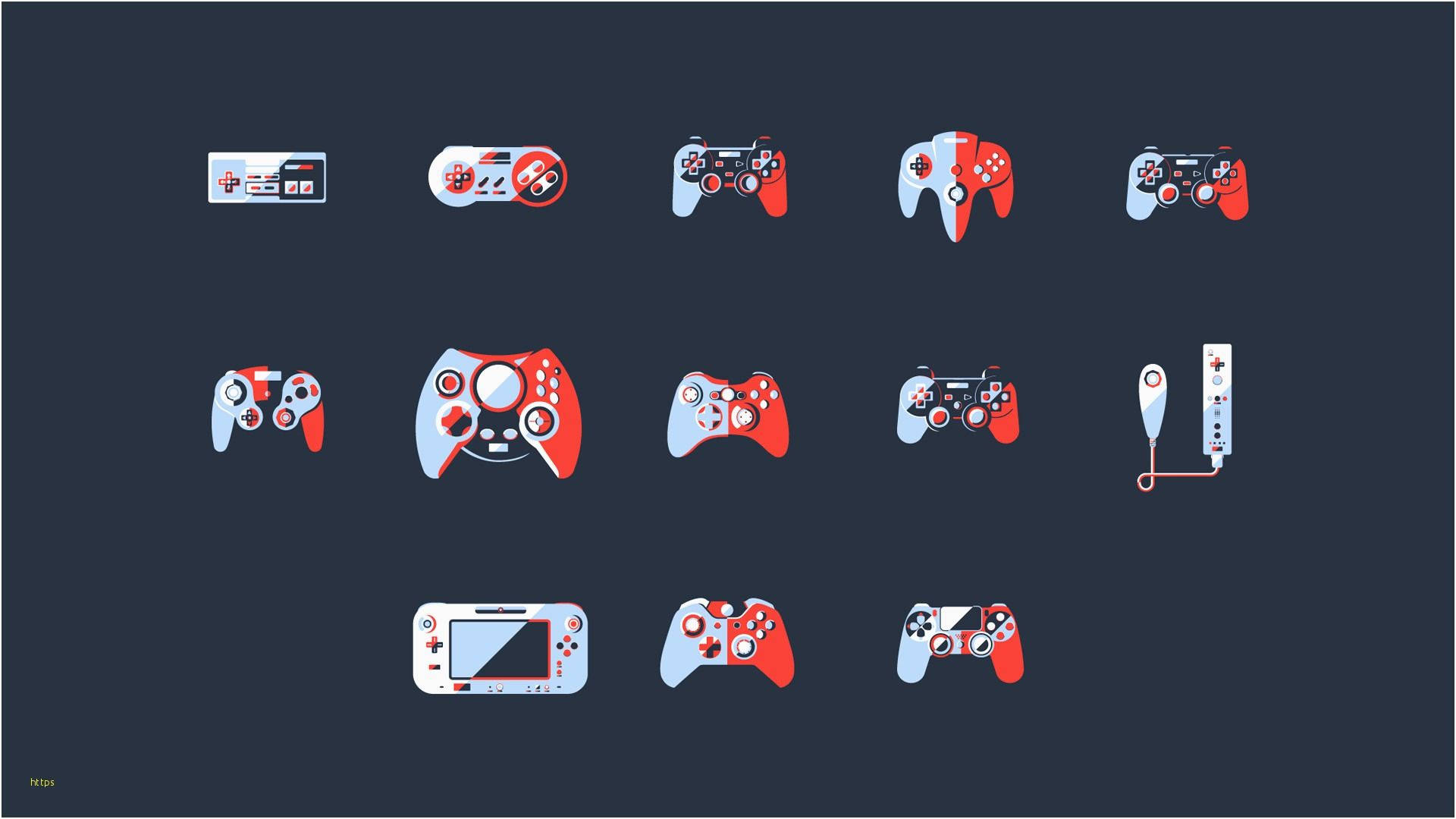 Gaming Controller Icons Wallpaper