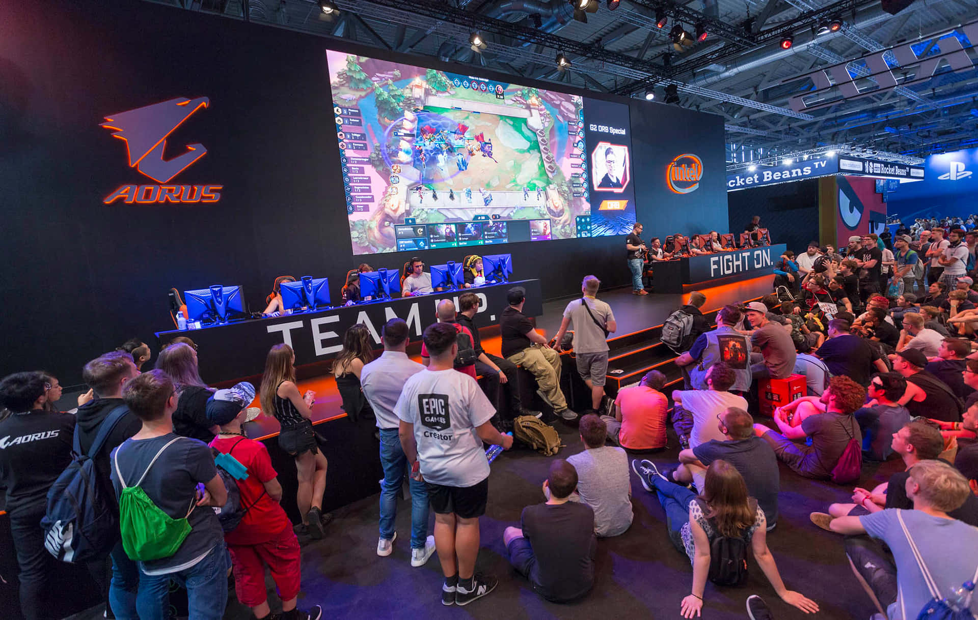 Gaming Enthusiasts Unite at Gaming Conventions! Wallpaper