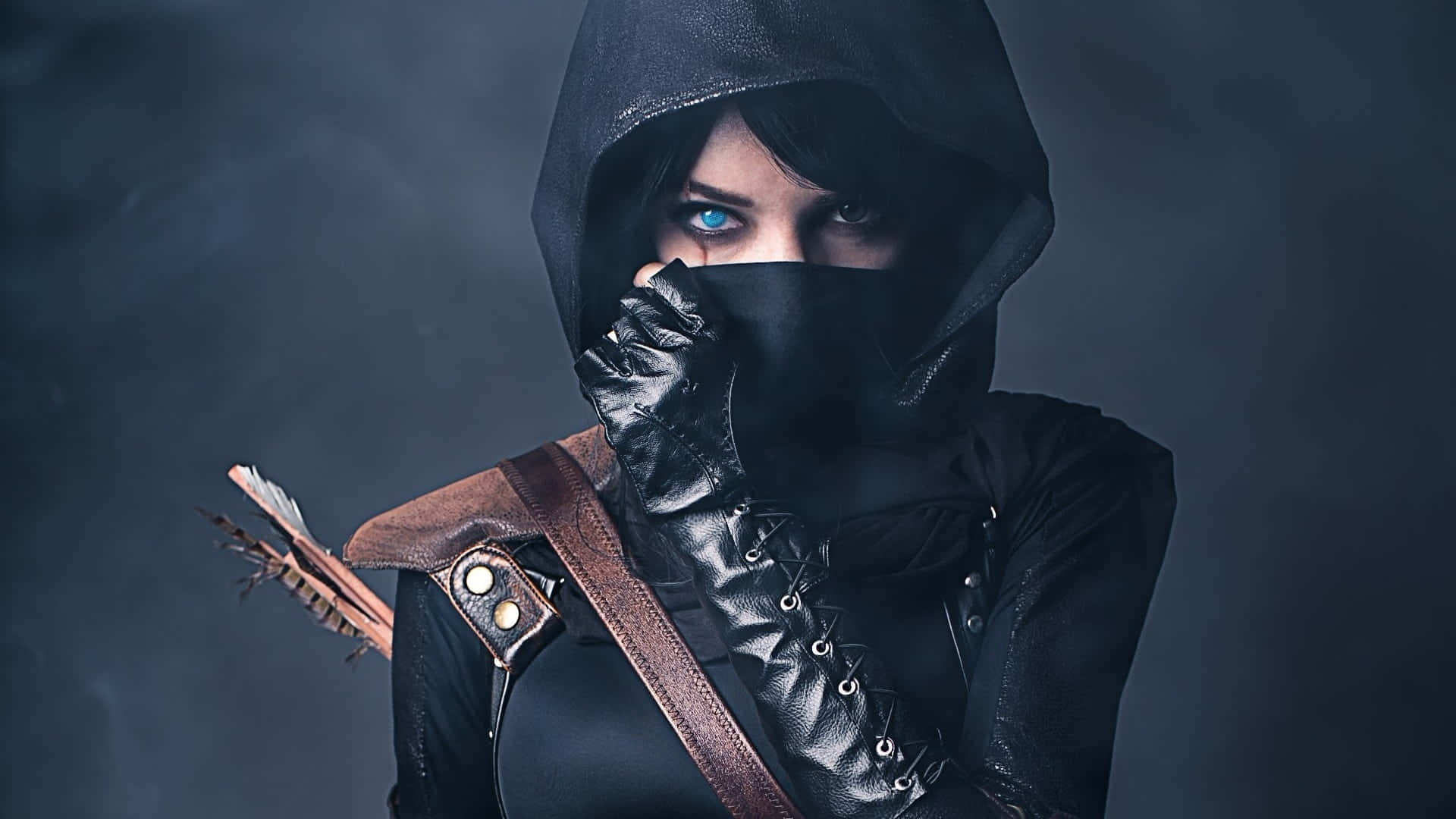 Stunning Gaming Cosplay Featuring Dynamic Characters Wallpaper