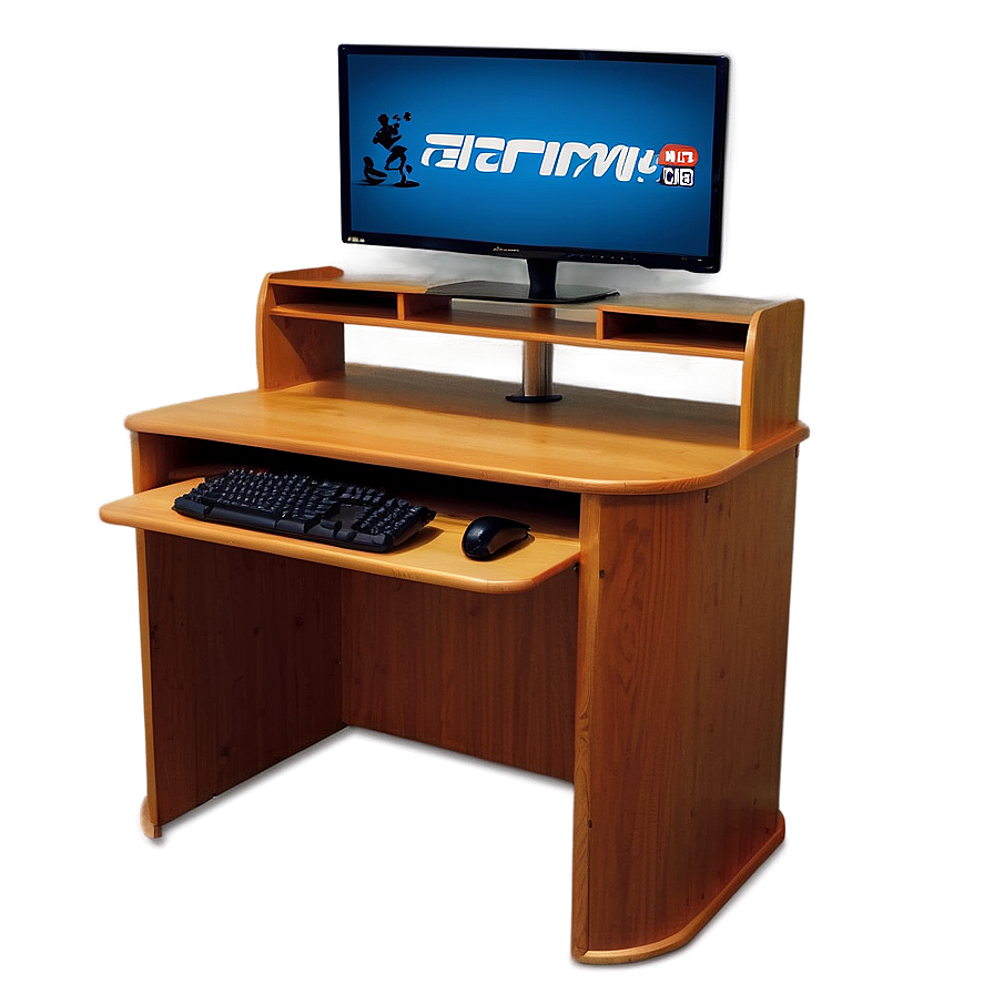 Gaming Desk With Hutch Png Evb42 PNG