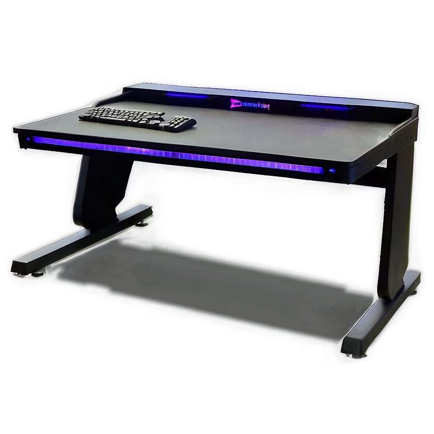 Gaming Desk With Keyboard Tray Png 06212024 PNG