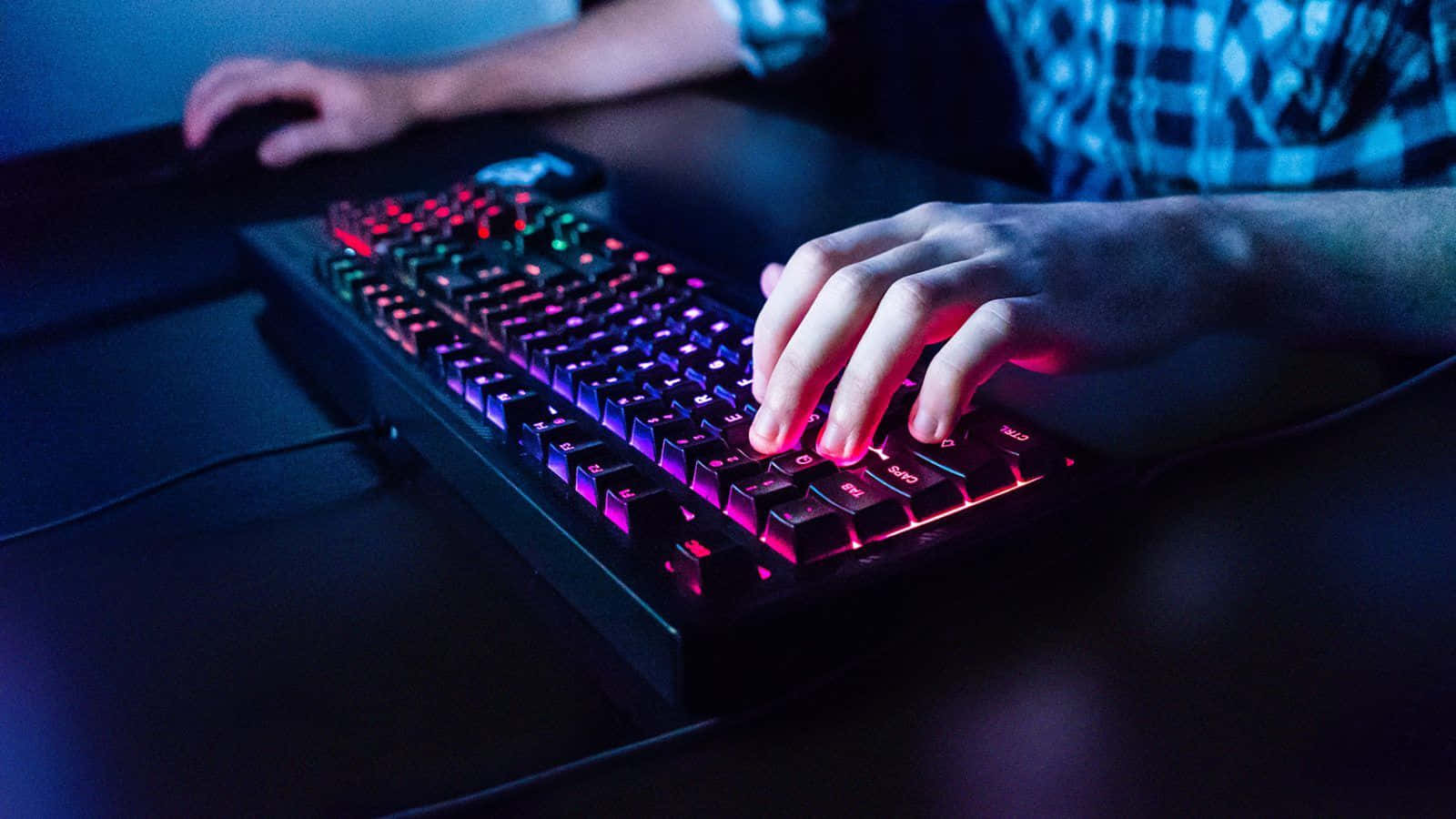 Enhance your gaming experience with the perfect gaming keyboard Wallpaper