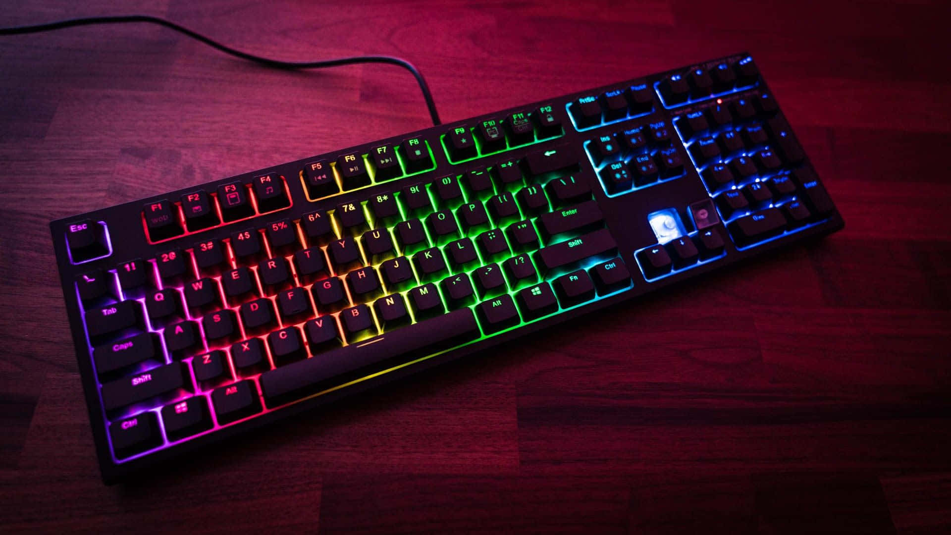 Upgrade your gaming experience with a gaming keyboard Wallpaper