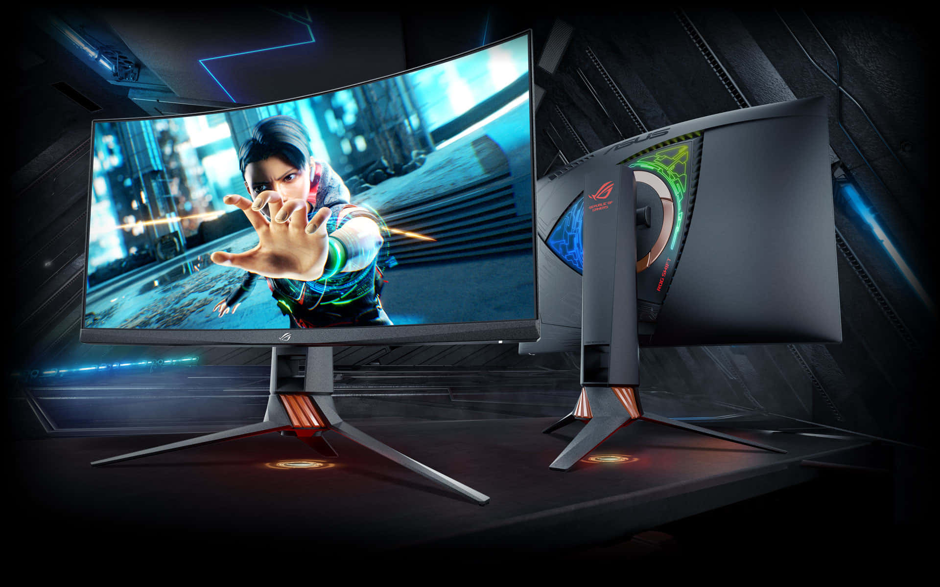 Powerful Gameplay with High-Definition Gaming Monitors Wallpaper