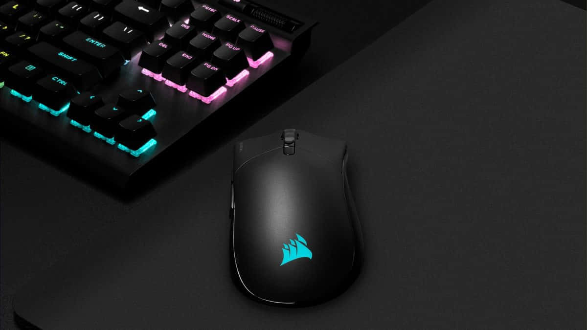 High-performance Gaming Mouse Illuminated in RGB Colors Wallpaper