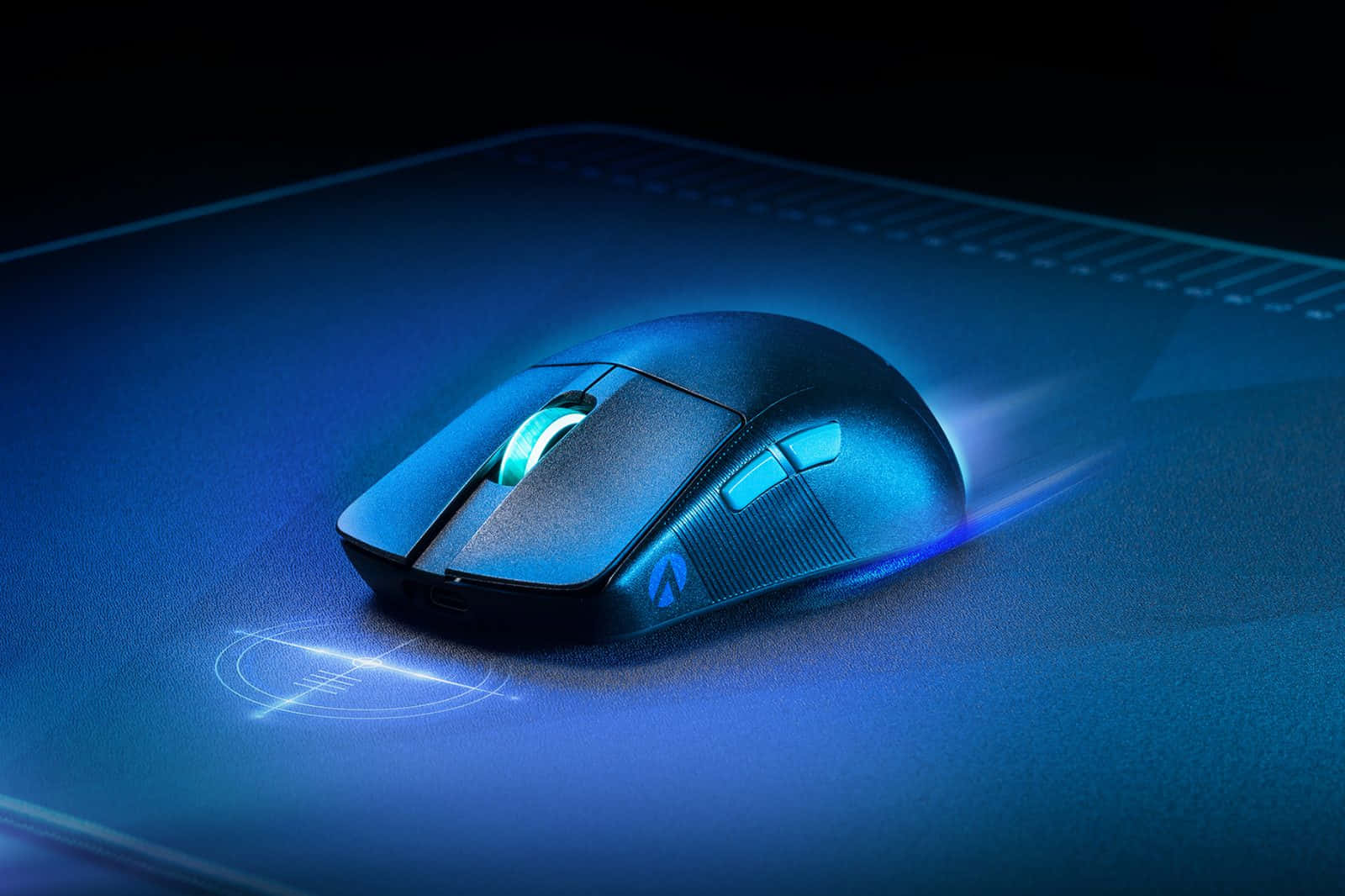 Caption: RGB Gaming Mouse in Action Wallpaper