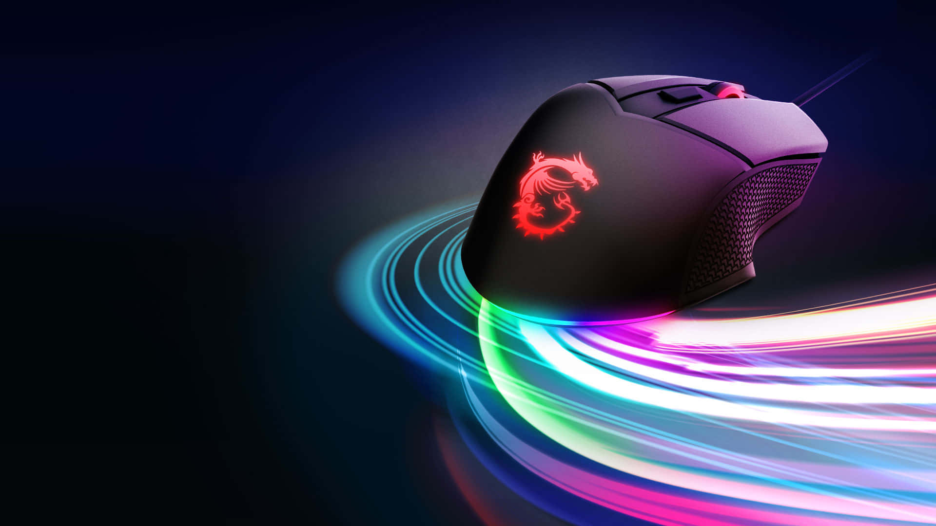 Sleek Gaming Mouse with RGB Lighting Wallpaper