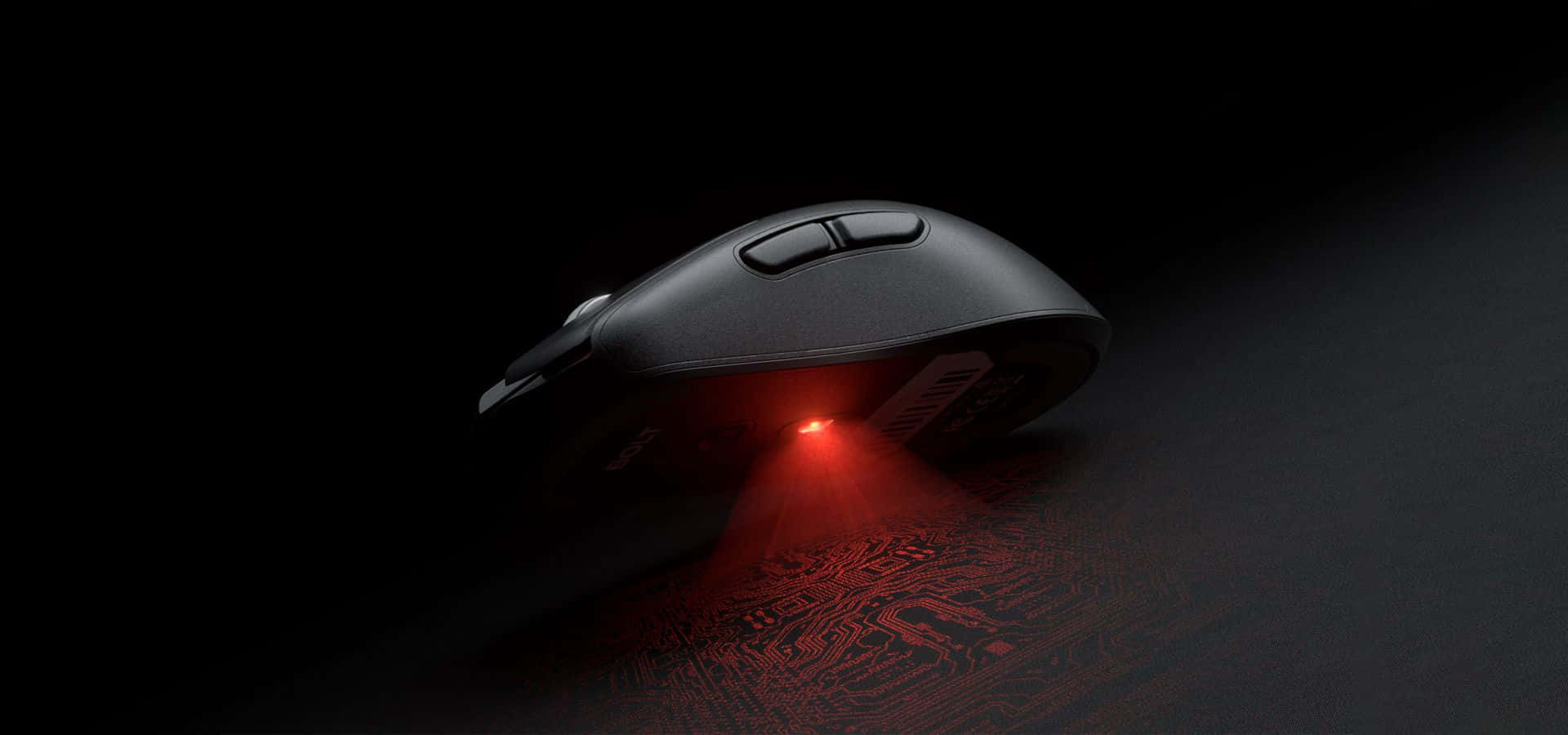High-performance gaming mouse on a futuristic background Wallpaper