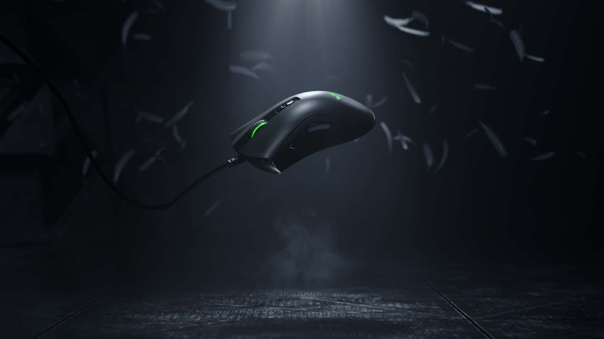 Sleek Gaming Mouse Illuminated in RGB Lights Wallpaper