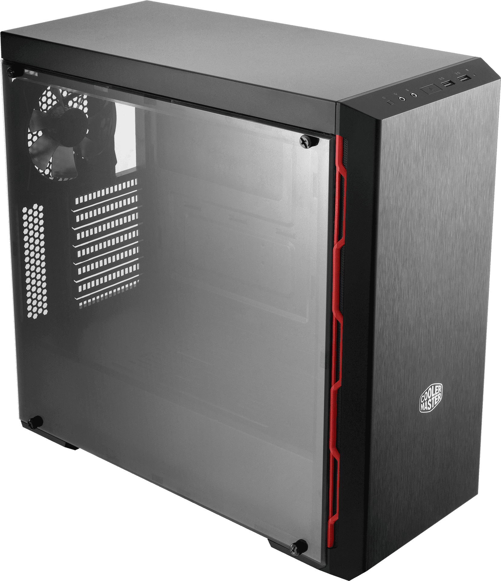 Gaming P C Casewith Transparent Side Panel PNG