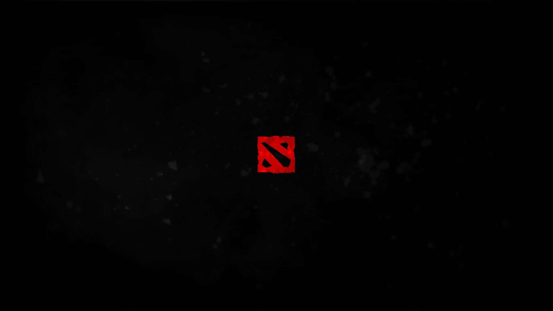 A Black Background With A Red Logo On It