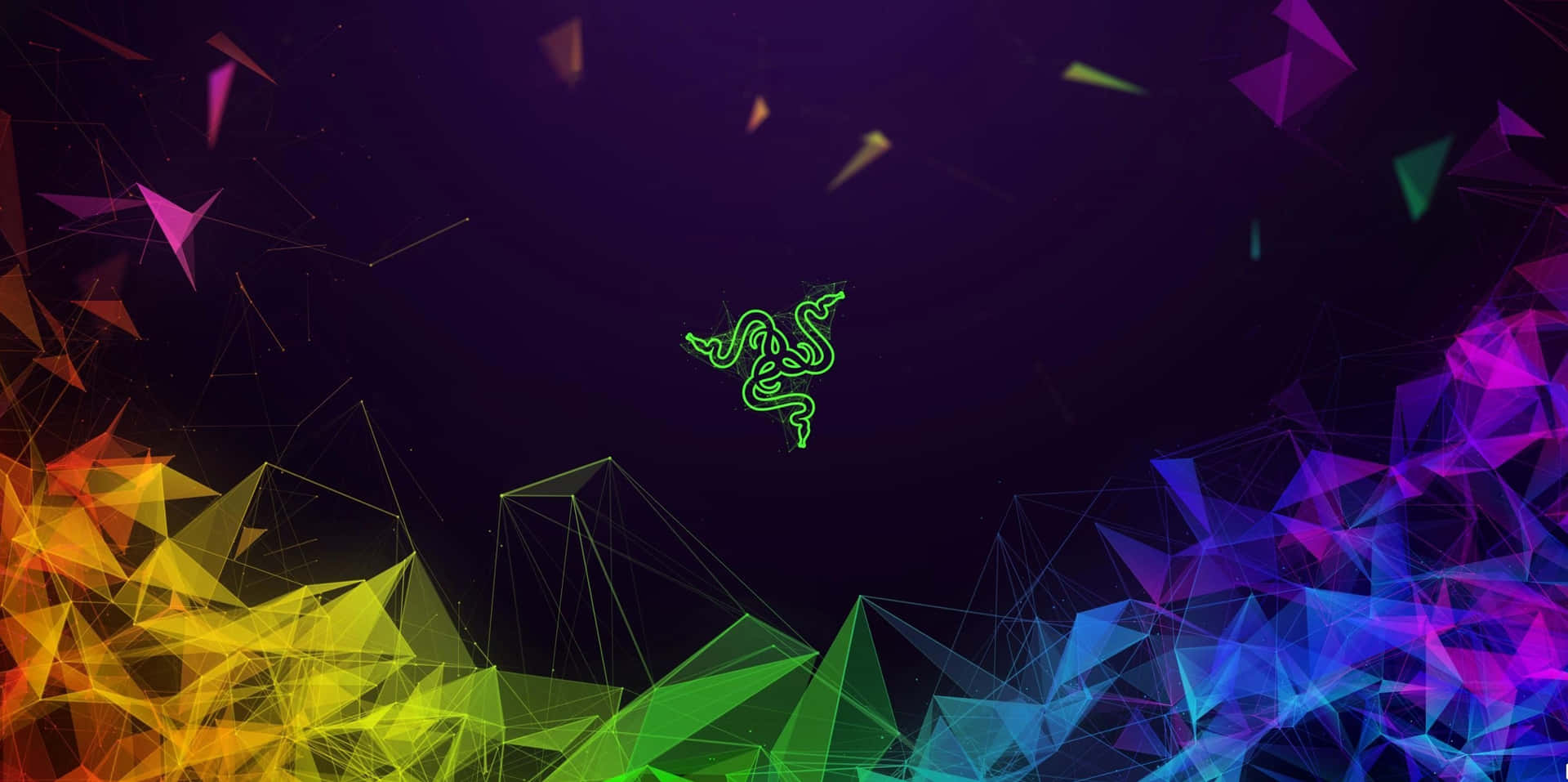 Razer Logo On A Colorful Background