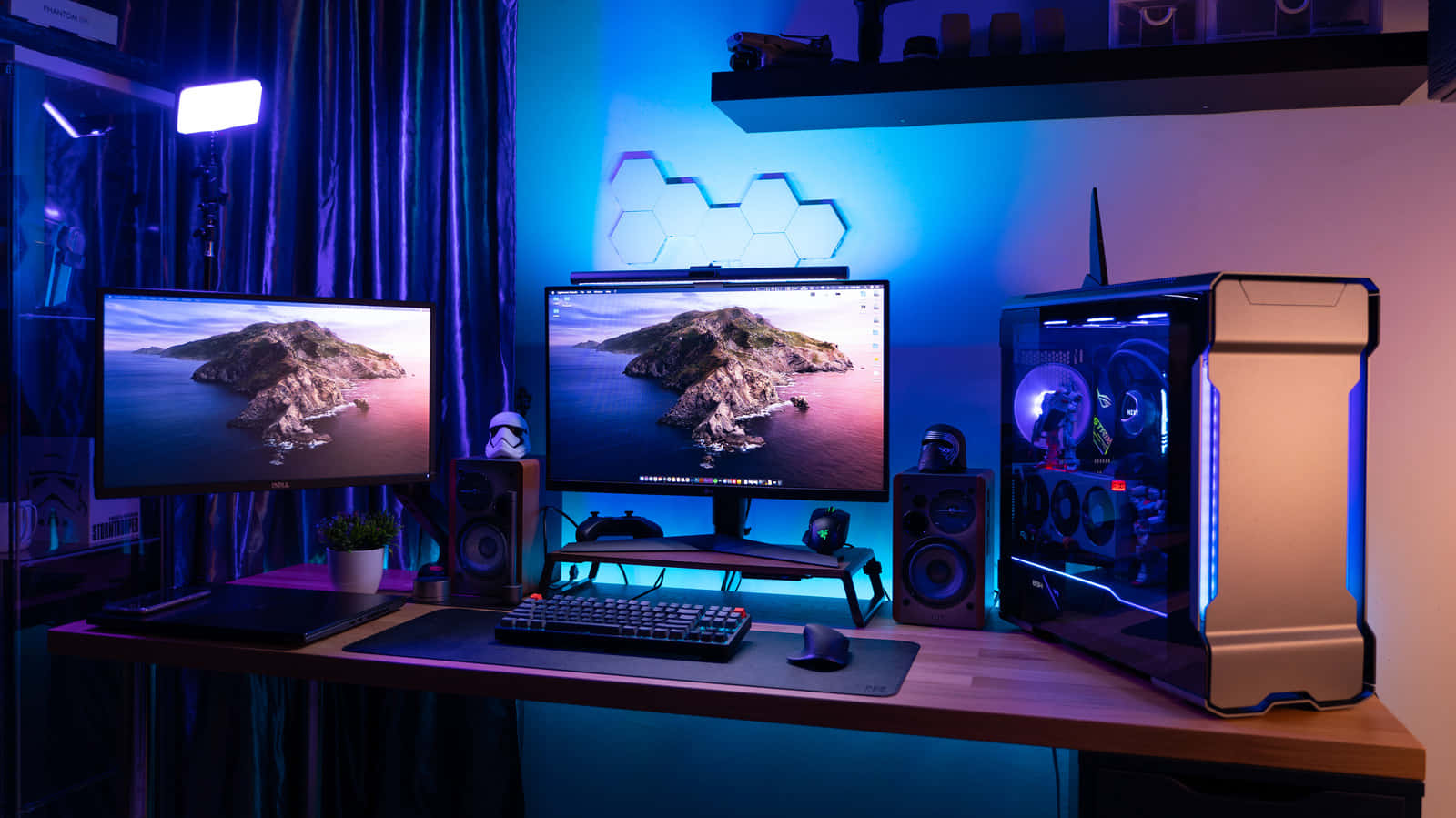 Ready for Serious Gaming - Perfect Gaming PC Setup Wallpaper