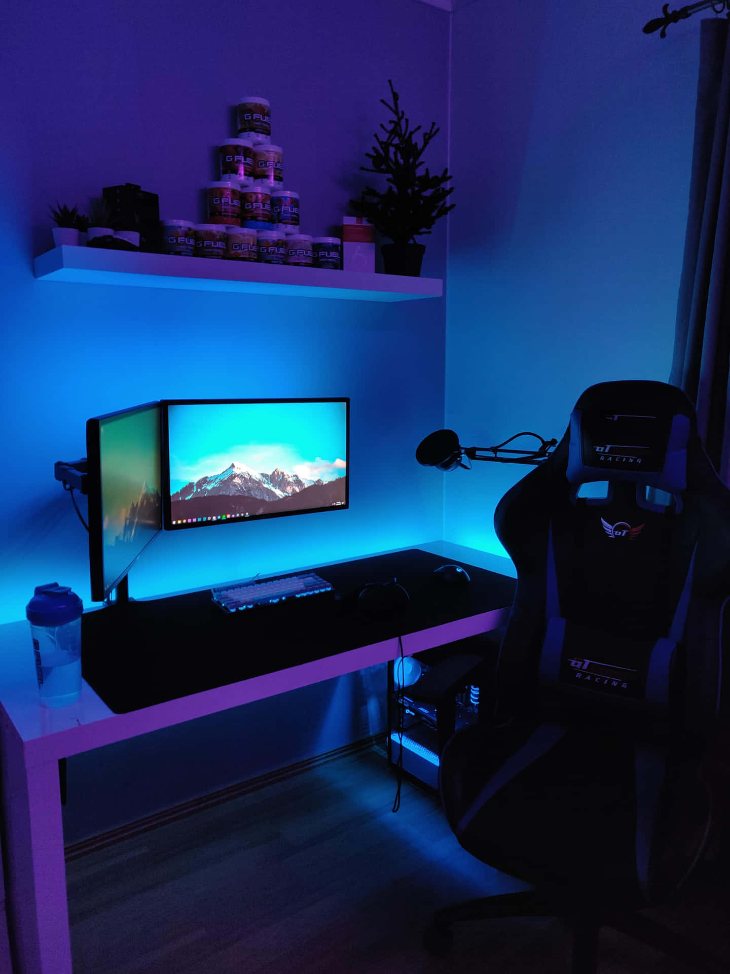 A sleek and powerful gaming PC setup ready for all your gaming needs. Wallpaper