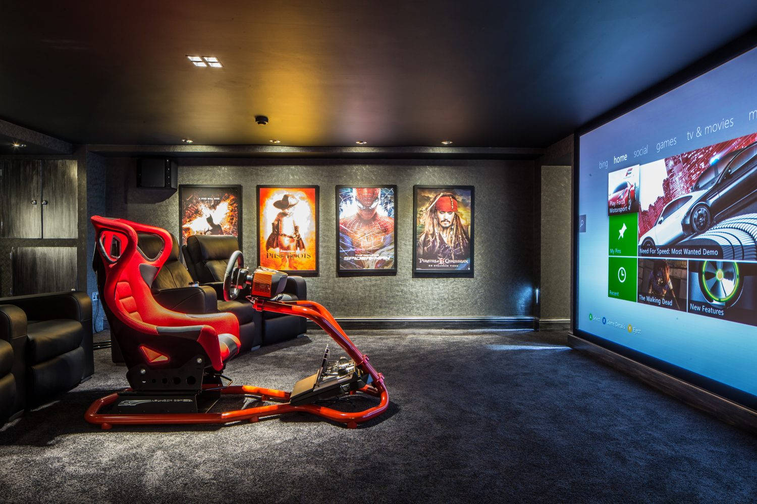 Gaming Room Cinema Screen