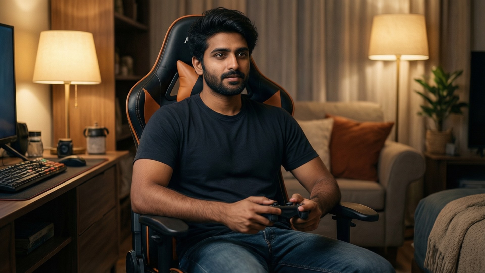 Gaming Setup Focus Wallpaper