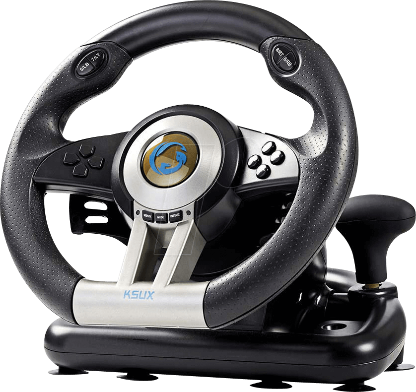 Gaming Steering Wheel Controller PNG