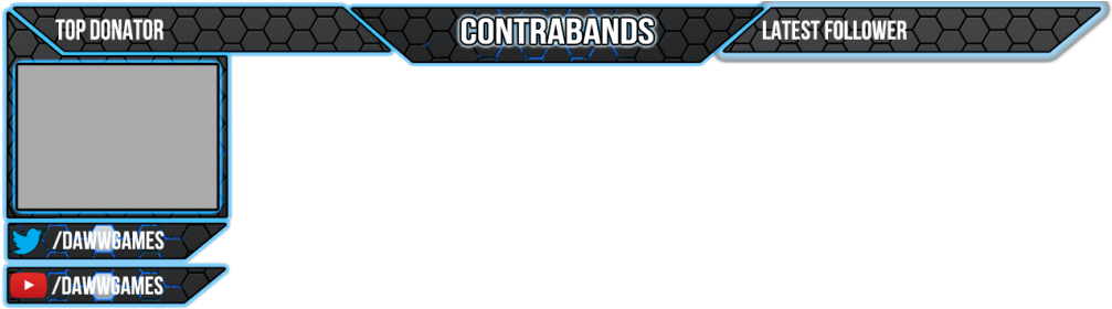 Gaming Stream Overlay Design PNG