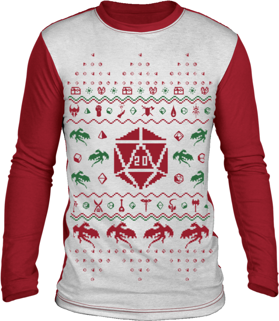 Gaming Themed Holiday Sweater PNG