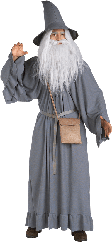 Gandalf Costume Portrait PNG