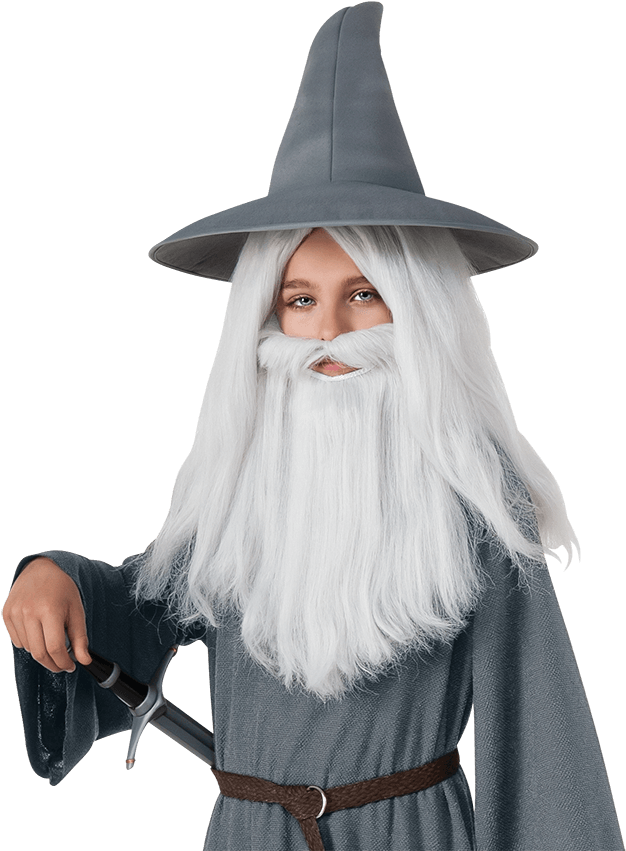 Gandalf Costume Portrait PNG