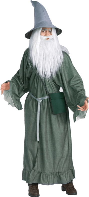 Gandalf Costume Portrait PNG