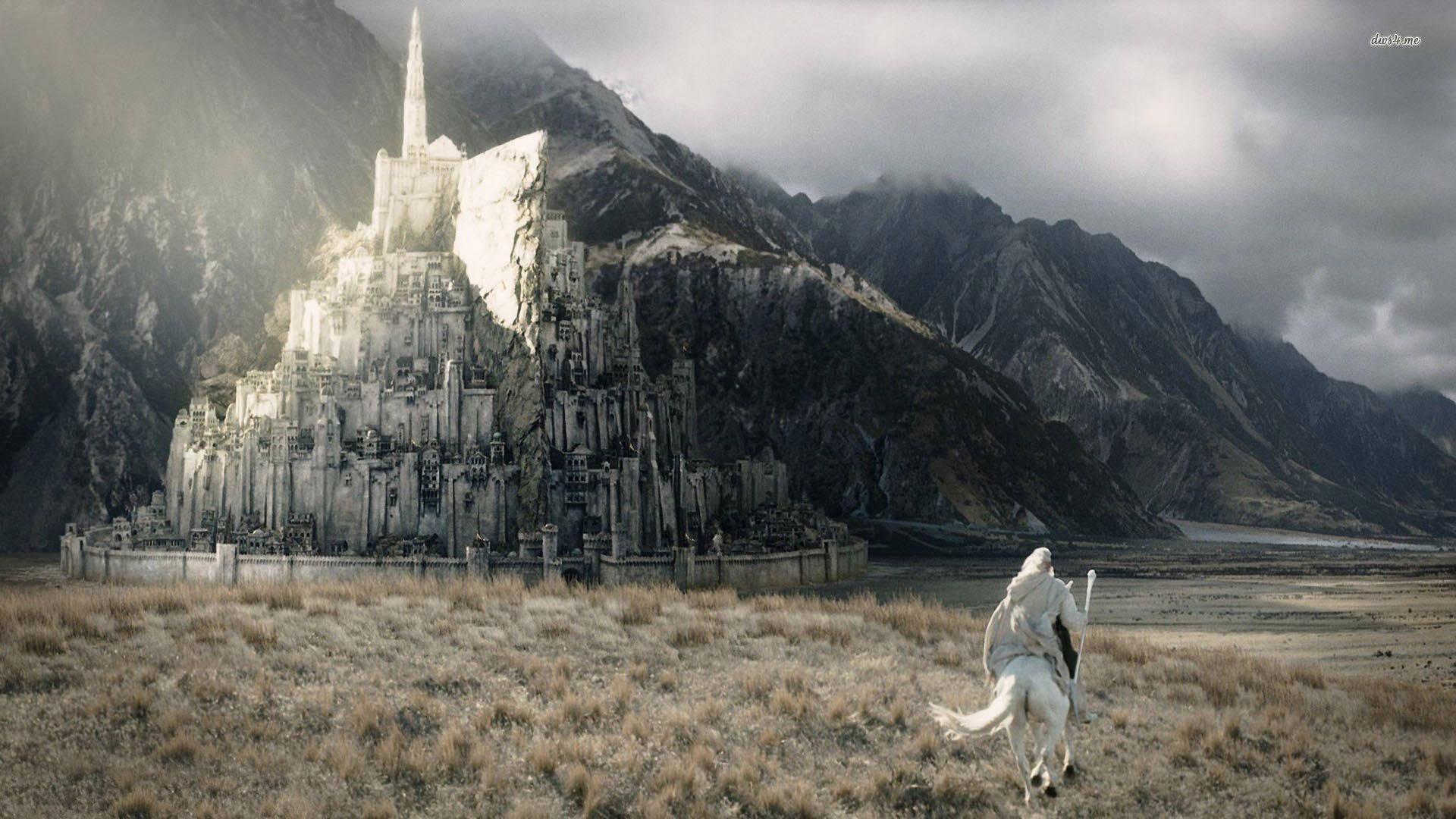 Download Gandalf The White Minas Tirith Lotr Wallpaper