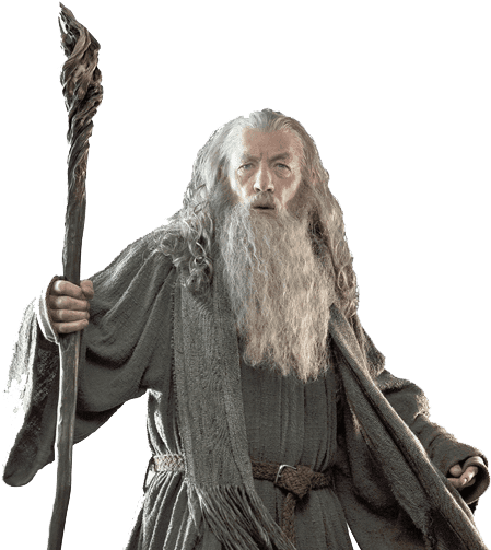 Gandalfthe Wizard Fantasy Figure PNG