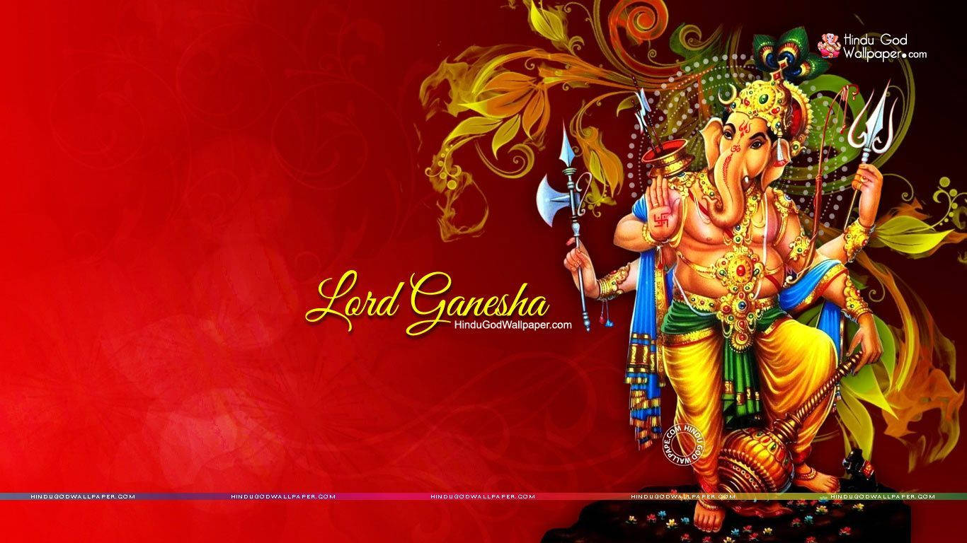 Ganesh 3d With Weapons