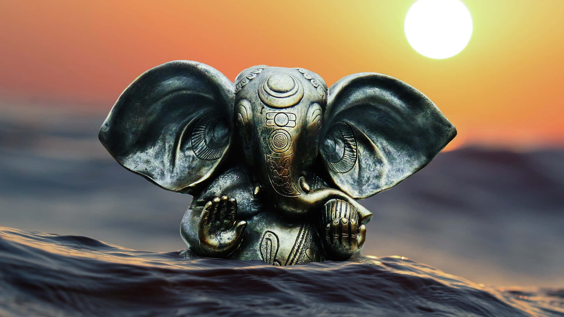 Lord Ganesha blessing us with knowledge, prosperity, and beautiful beginnings