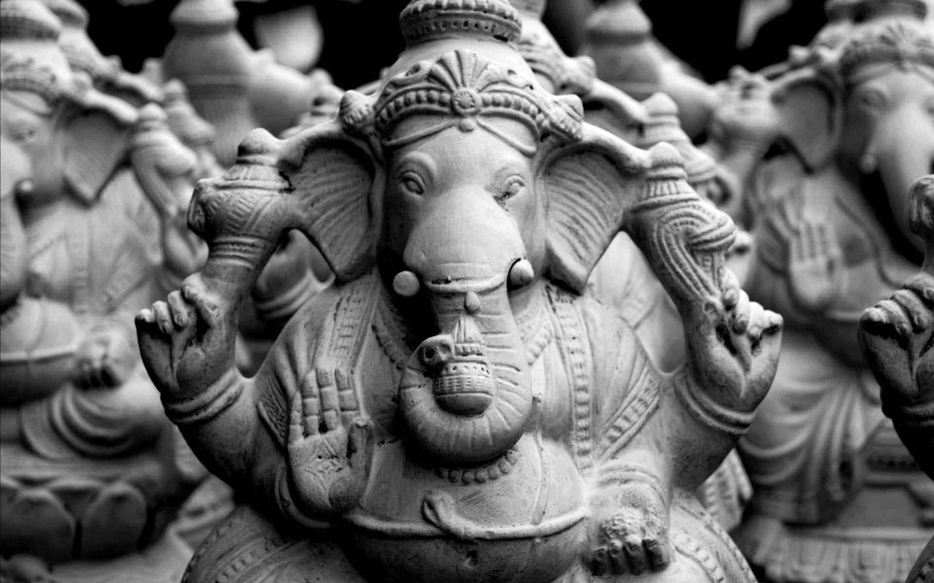 Hyllandeden Hinduiska Elefanthövda Guden, Lord Ganesh.