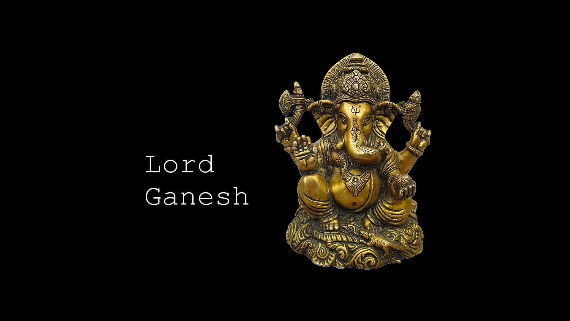 Enbild Av Lord Ganesh För Fred Och Framgång