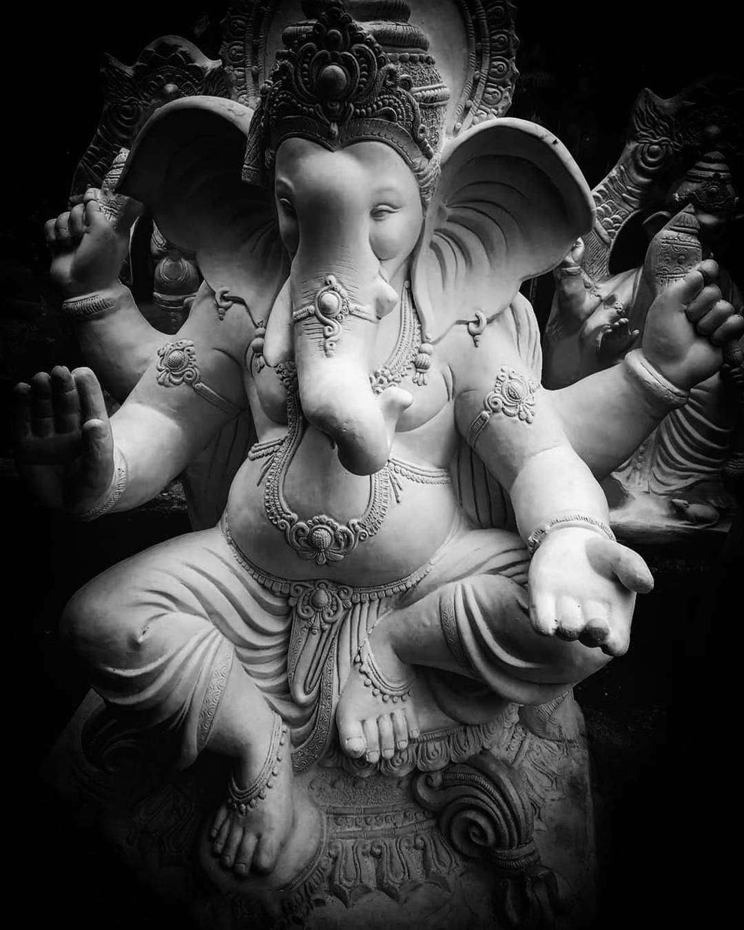 Top 999+ Ganesh Black And White Wallpaper Full HD, 4K✅Free to Use