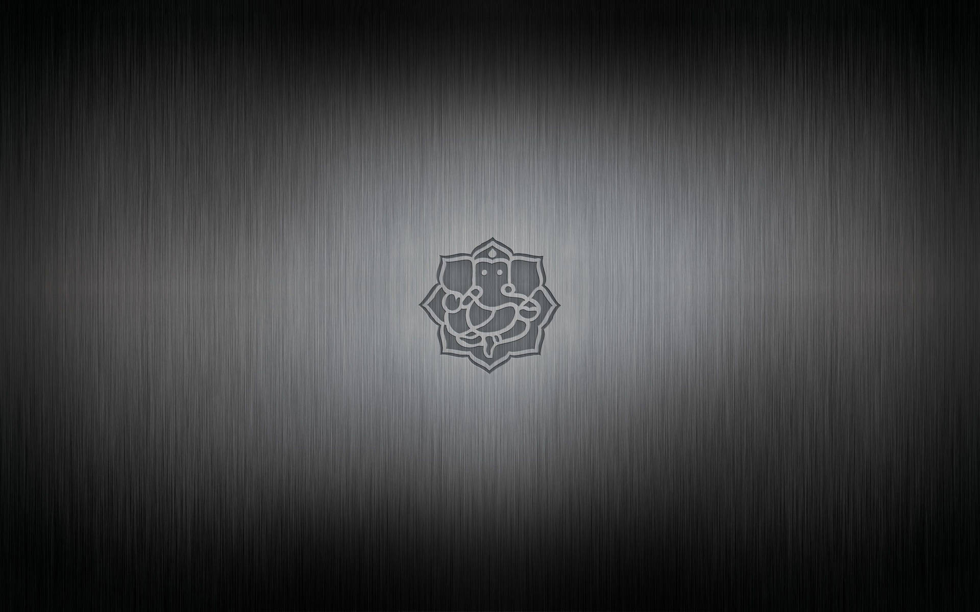 Ganesh Black And White Logo Wallpaper