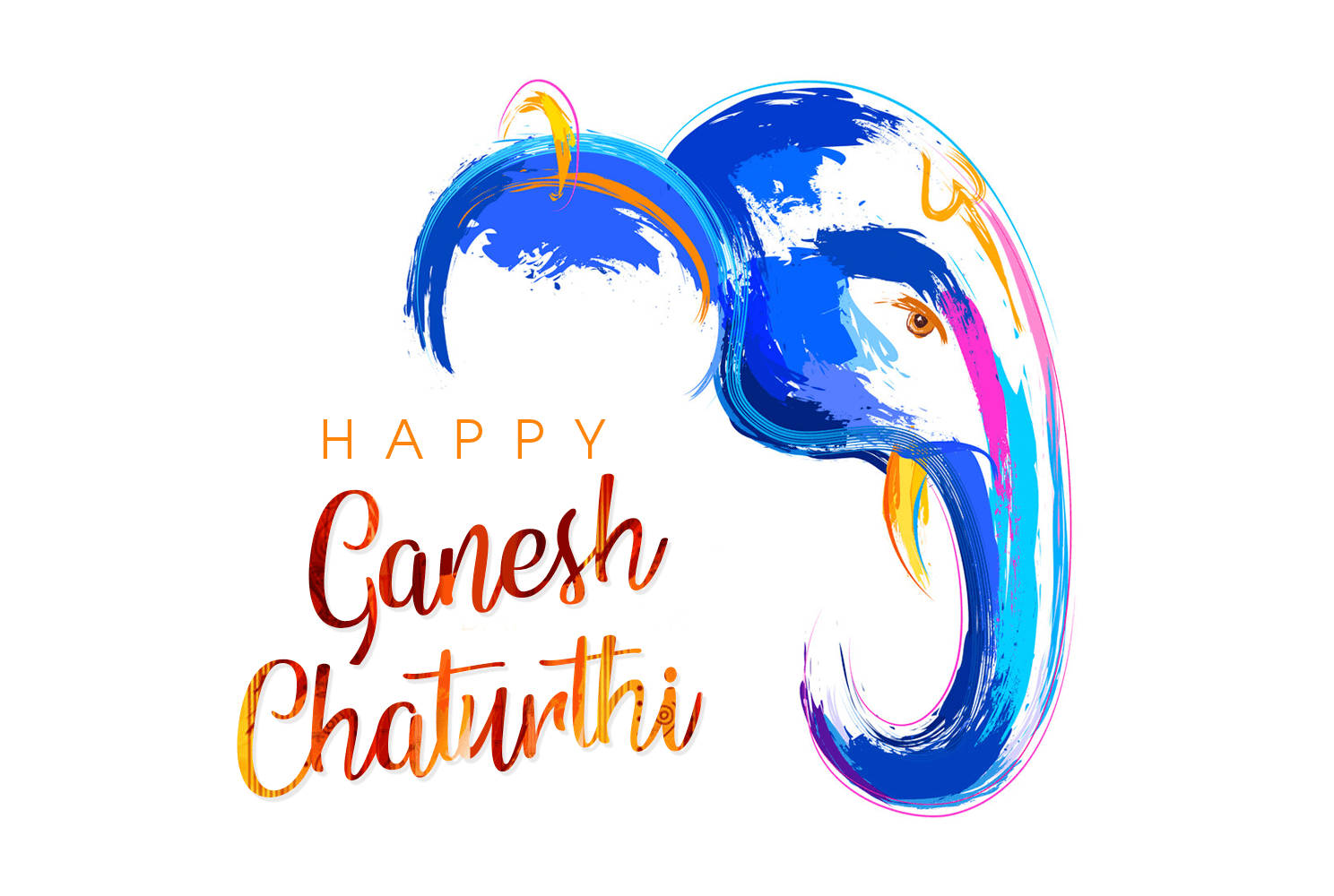 Blå Festival Tapet til Ganesh Chaturthi Wallpaper