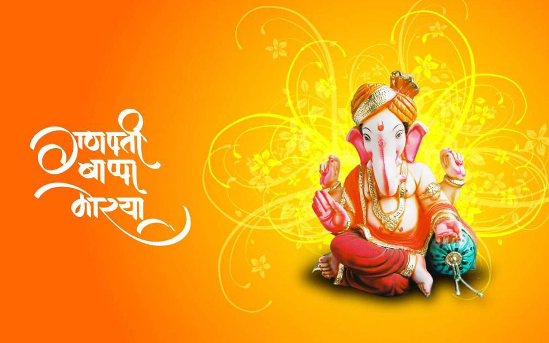 Ganesh Chaturthi Colorido Papel de Parede
