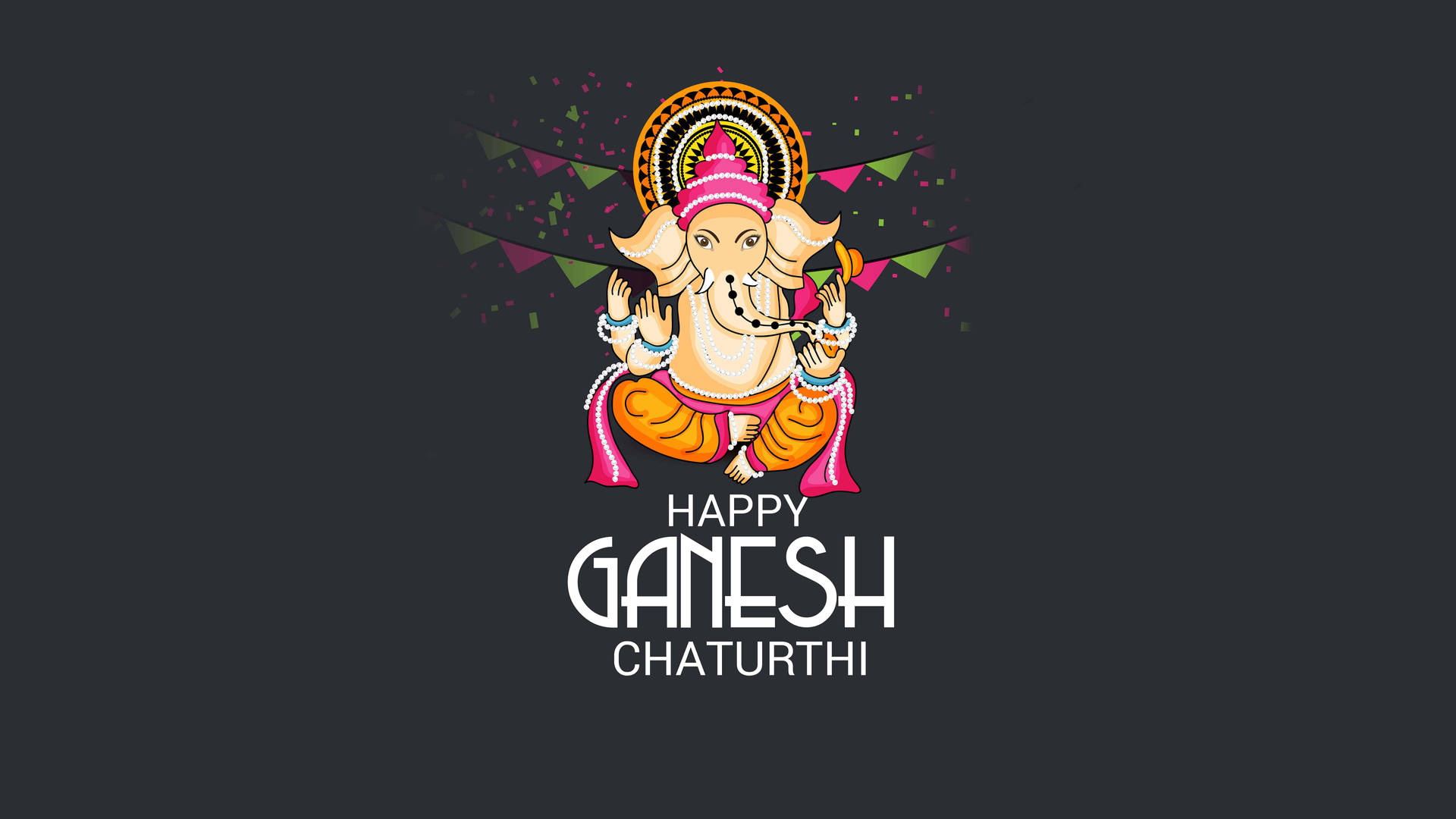 Ganesh Chaturthi Festival Flaggor Wallpaper
