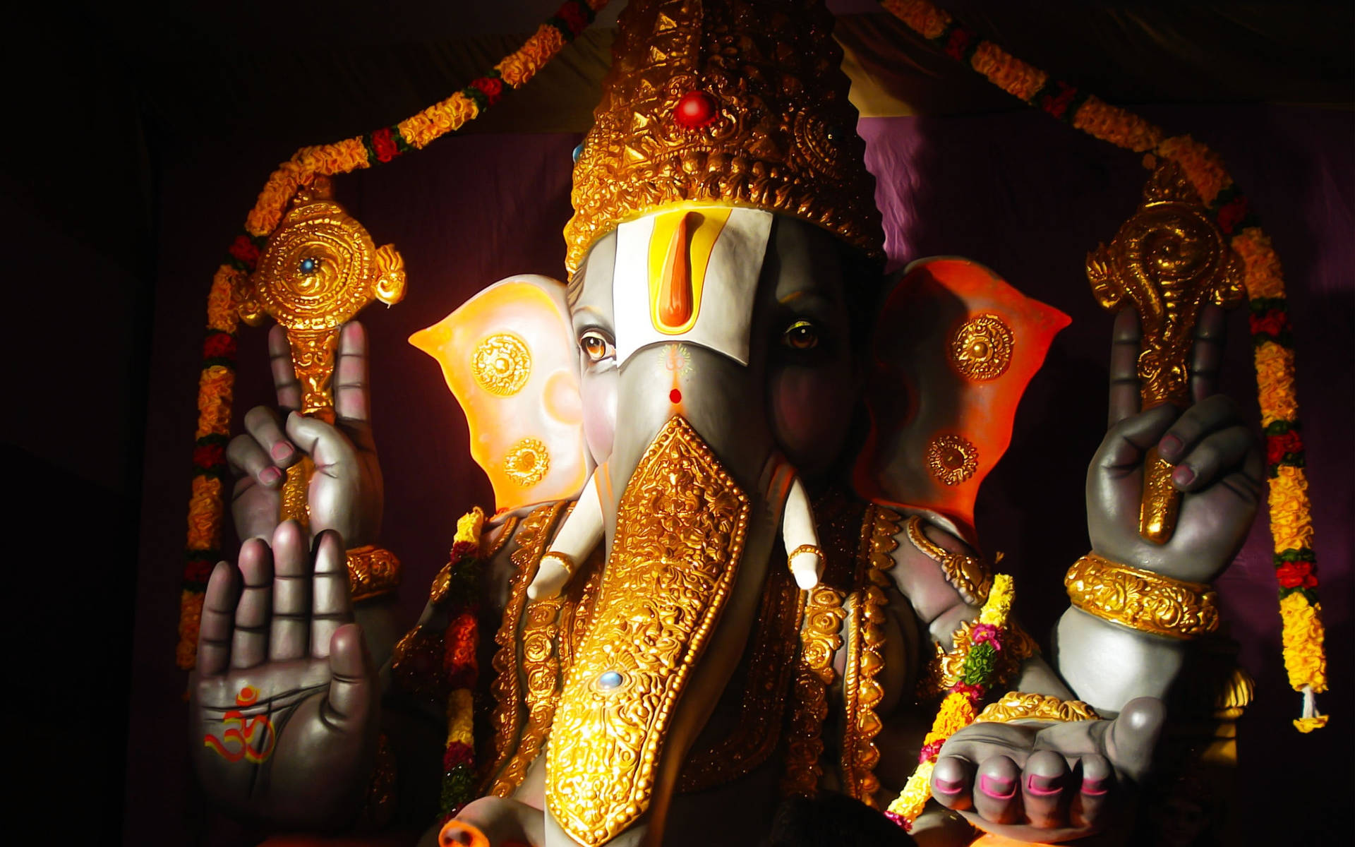 Ganesha Full HD Handske fuld tema Wallpaper