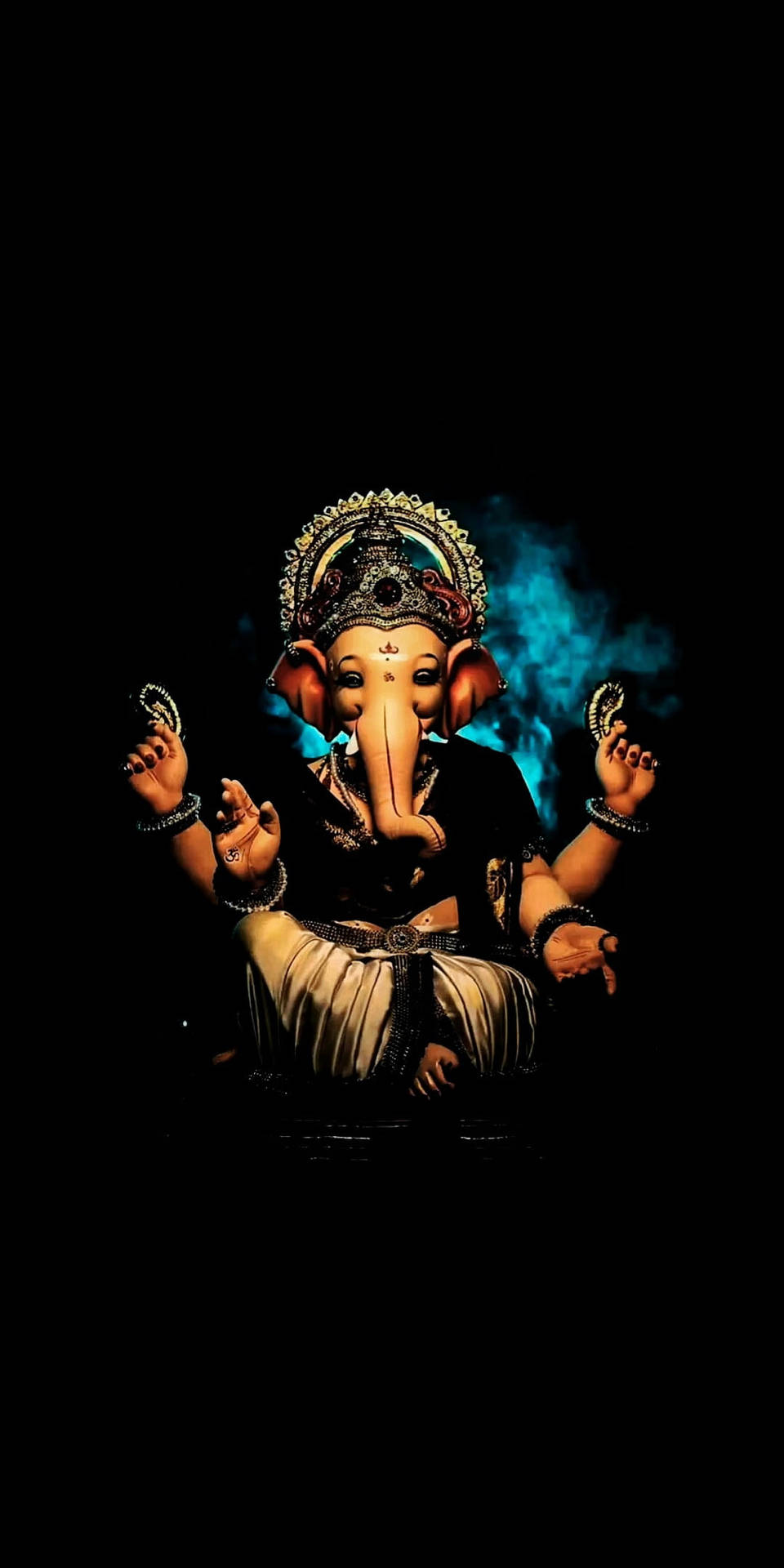 Gold Lord Ganesh Statue In Black Background HD Ganesh Wallpapers | HD  Wallpapers | ID #86251