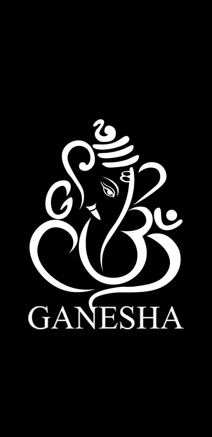Ganesha Ji HD Hvidt Head Symbol Skrivebord Tapet Wallpaper