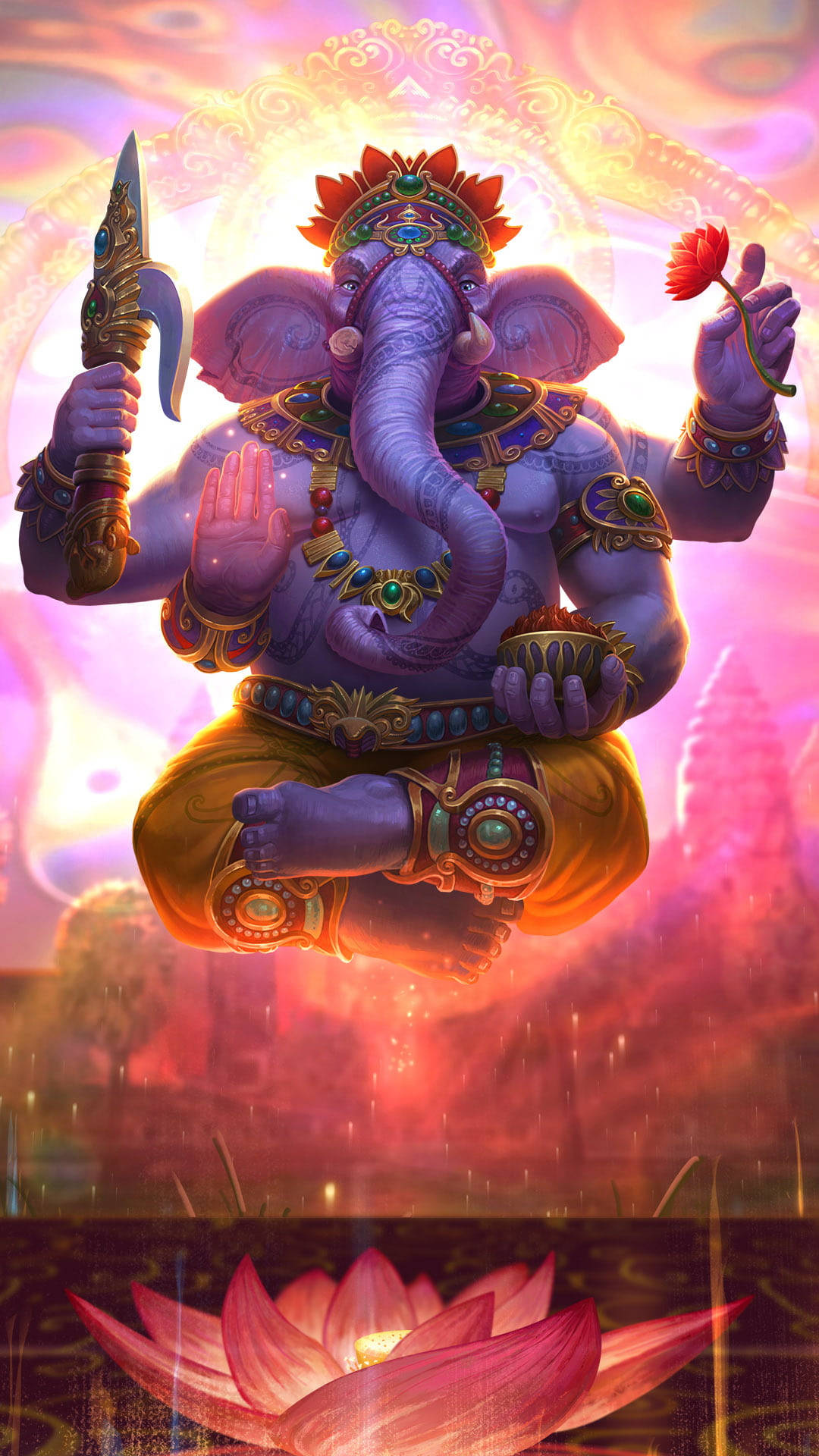 Ganesh Menacing IPhone Wallpaper