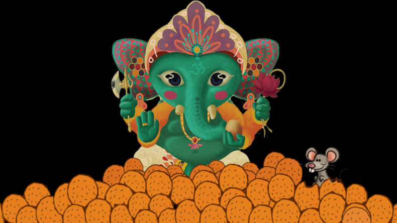 Ganesh_ Chaturthi_ Celebration_ Artwork PNG