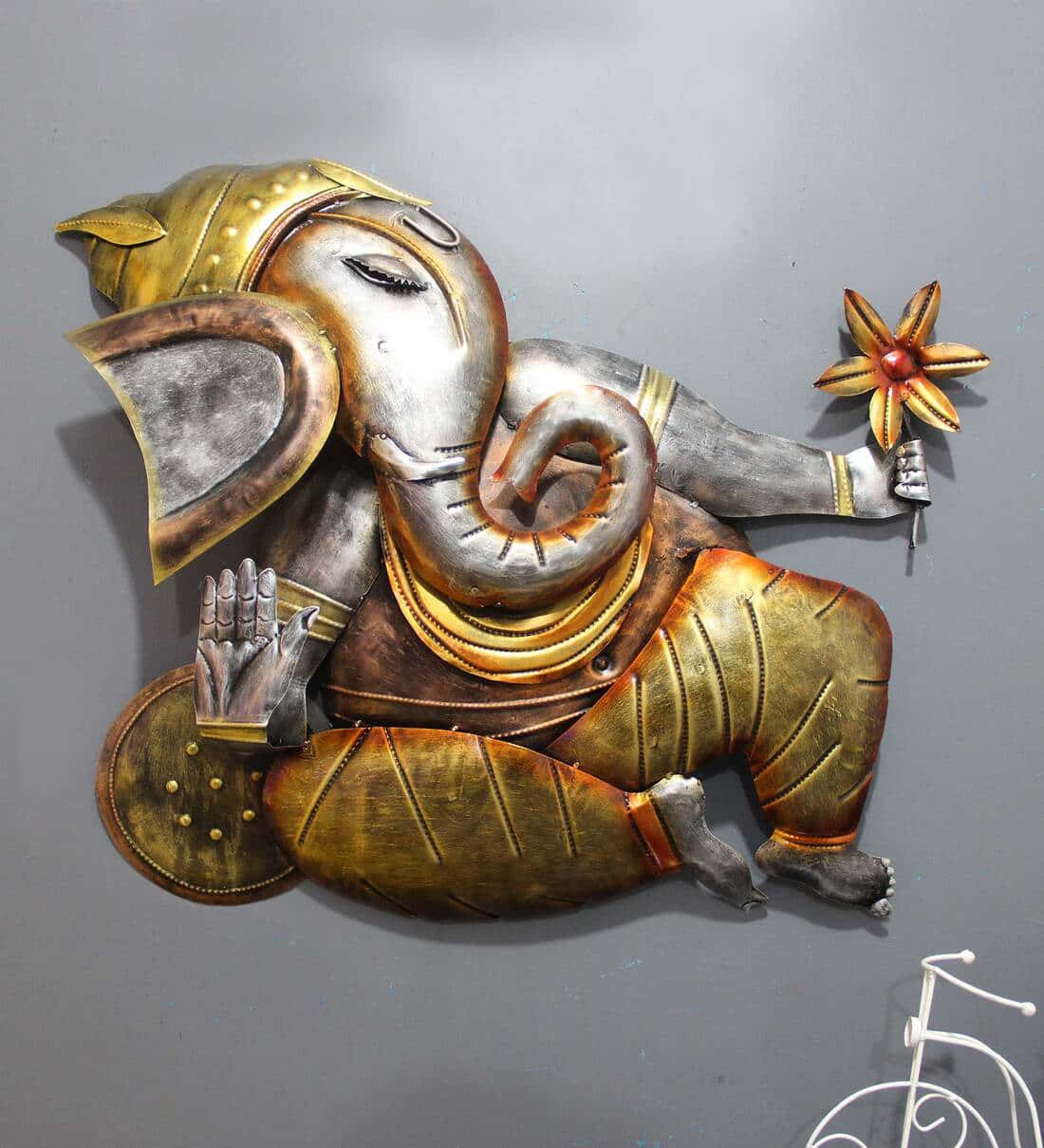 Sitzendestatue Des Hinduistischen Gottes Ganesha